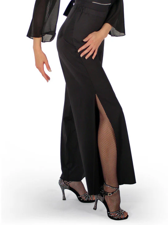 278 - PANTALONE A PALAZZO CON SPACCO LATERALE - immagine 4