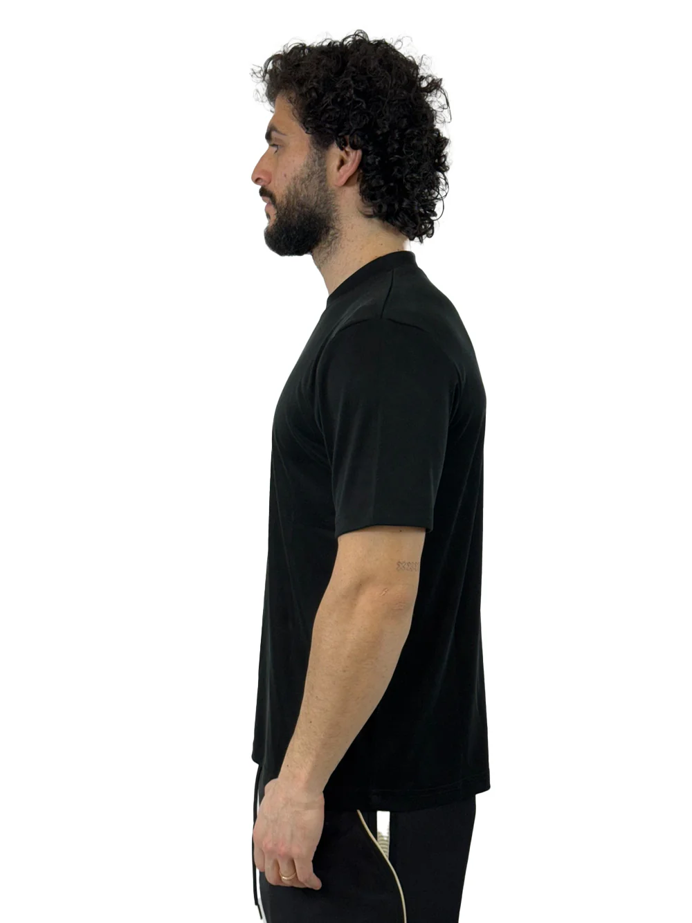 YES LONDON T SHIRT VISCOSA XM4264 NERA - immagine 3