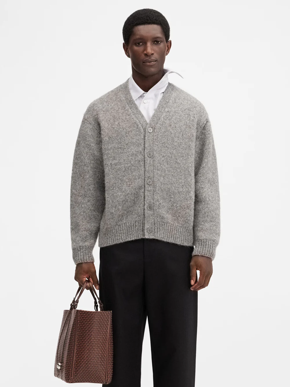 JACQUEMUS CARDIGAN 25KN545 2329 GRIGIO