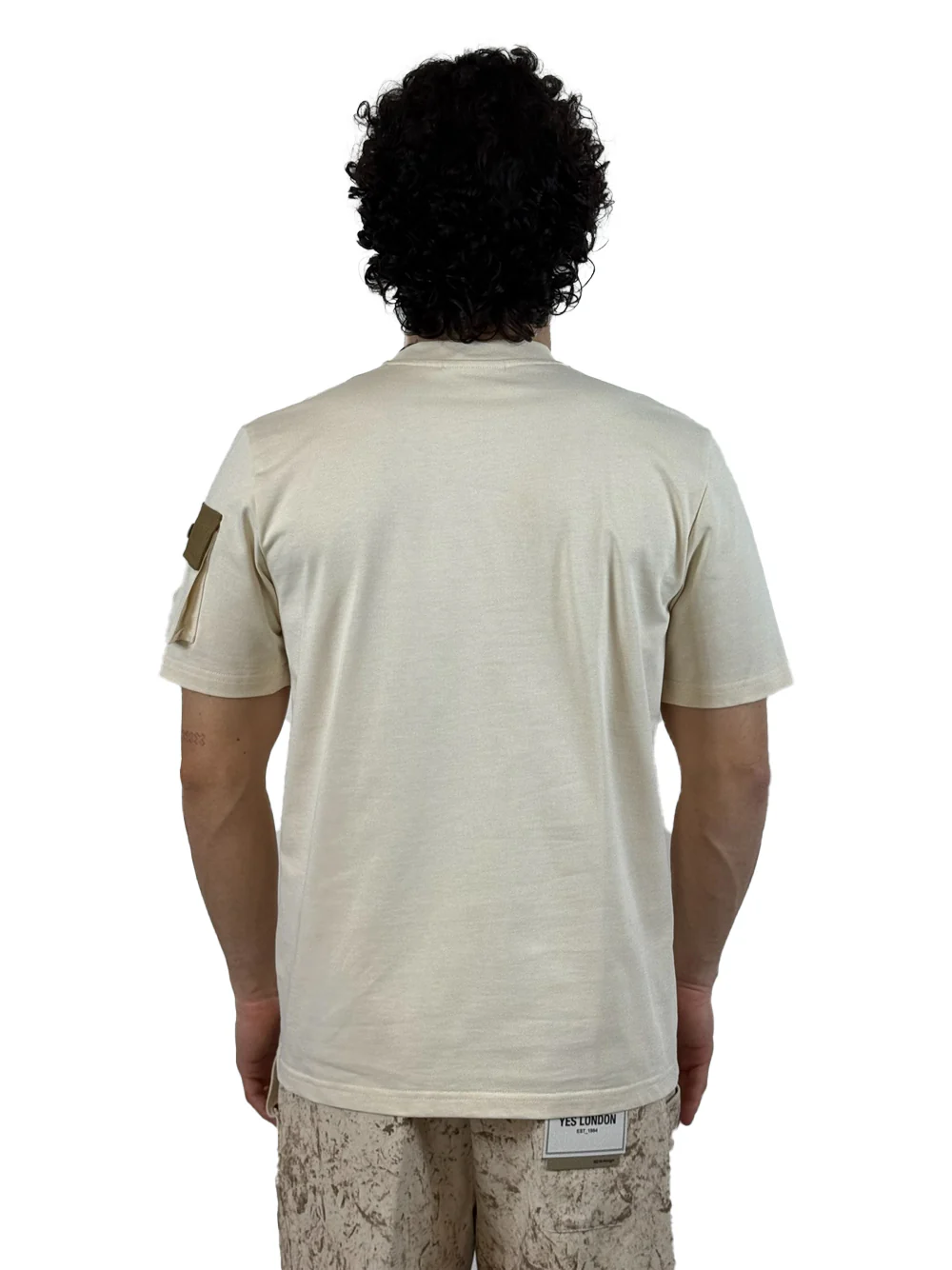 YES LONDON T SHIRT TASCHINO XM4247 PANNA - immagine 4