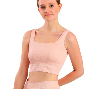 182 - TOP SEAMLESS CON LAVORAZIONE IN RILIEVO