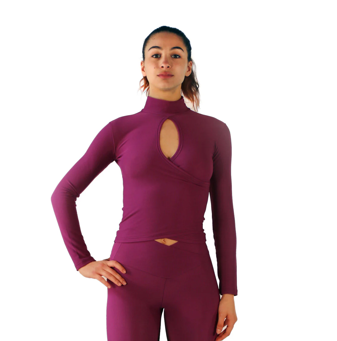 279 - TOP TERMICO CON INCROCIO TAGLIO CROP - immagine 3