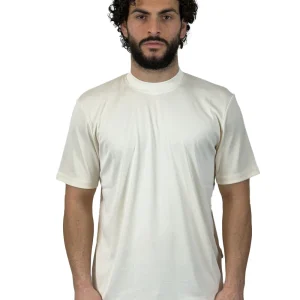 YES LONDON T SHIRT VISCOSA XM4264 PANNA