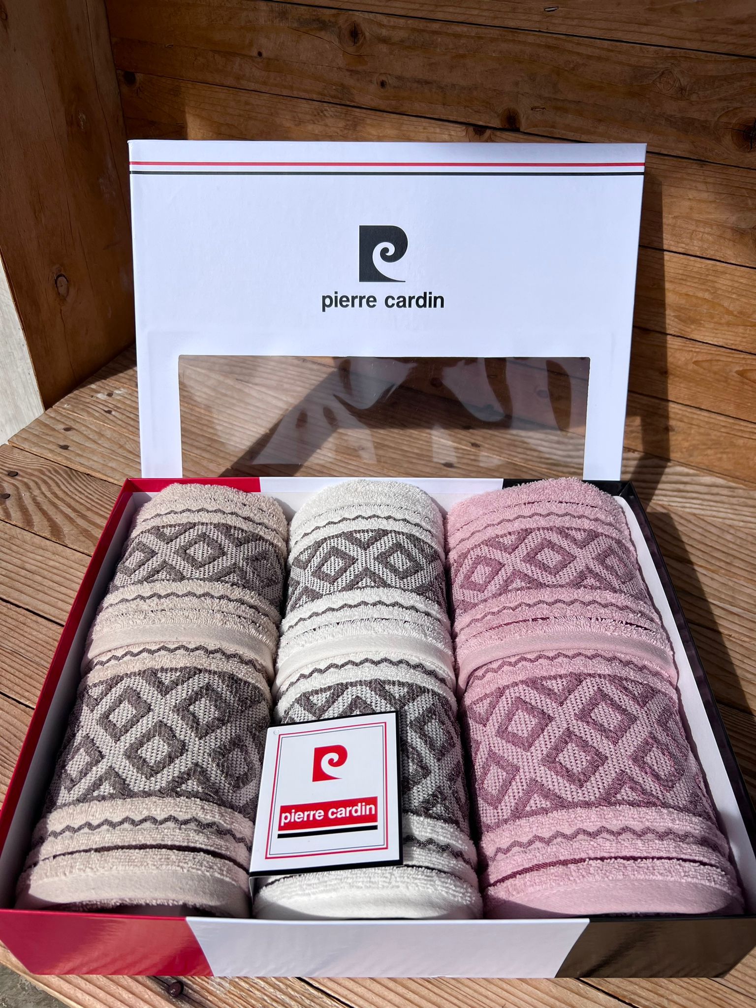 Pierre Cardin Set asciugamani 3+3 Linea Myknos