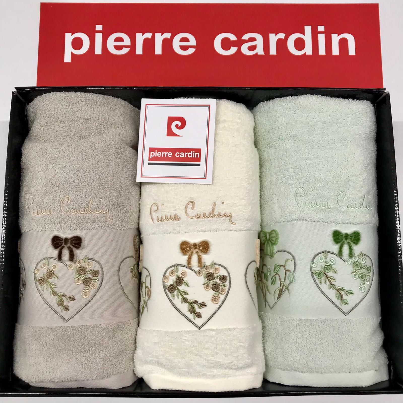 Pierre Cardin Set asciugamani 3+3 Linea Fiocco