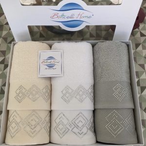 Botticelli Home Set asciugamani 3+3 Linea Diamonds
