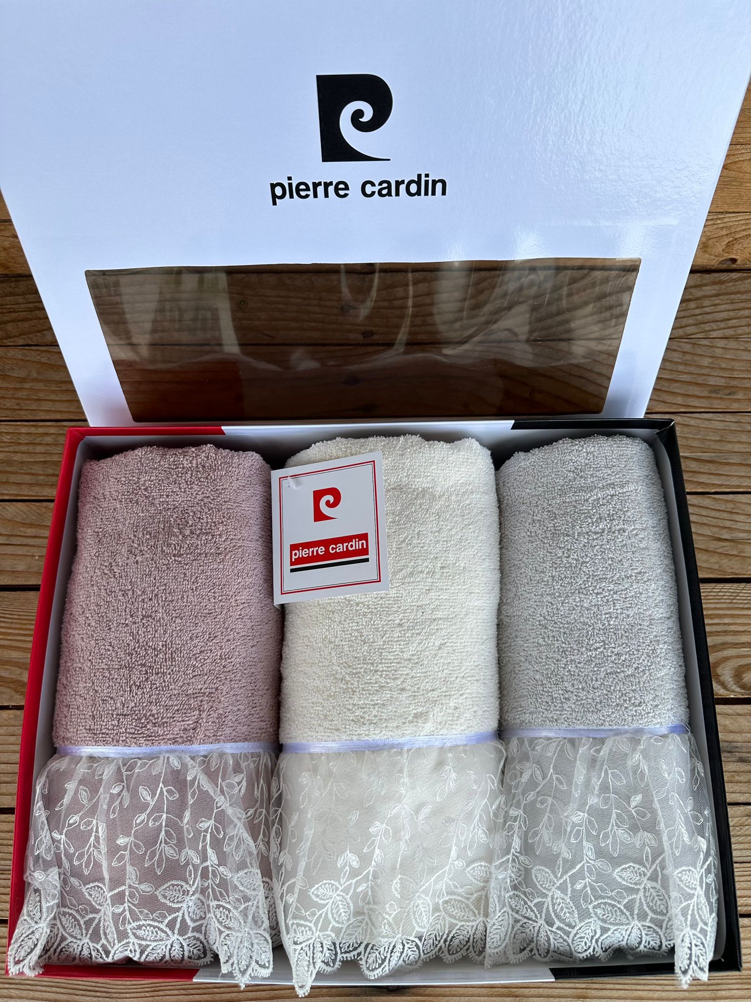 Pierre Cardin Set asciugamani 3+3 Linea Foglie - immagine 2