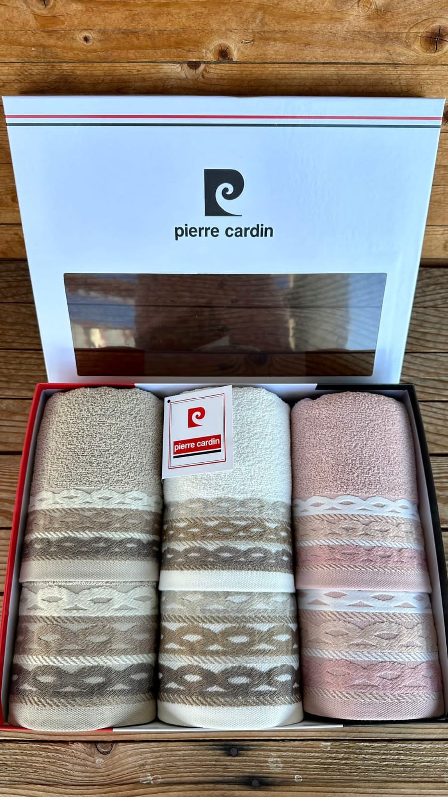 Pierre Cardin Set asciugamani 3+3 Linea Bavaro
