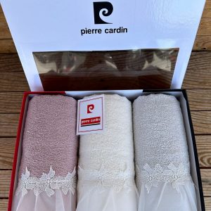 Pierre Cardin Set asciugamani 3+3 Linea Fiocco