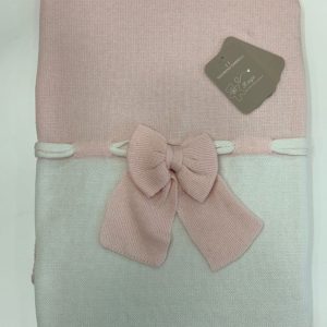 COPERTINA FIOCCO IN FILO DI COTONE ART.491 BIANCO/ROSA