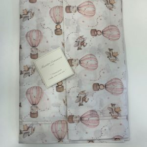 COPPIA LENZUOLA CULLA MODELLO AIR VAR.ROSA