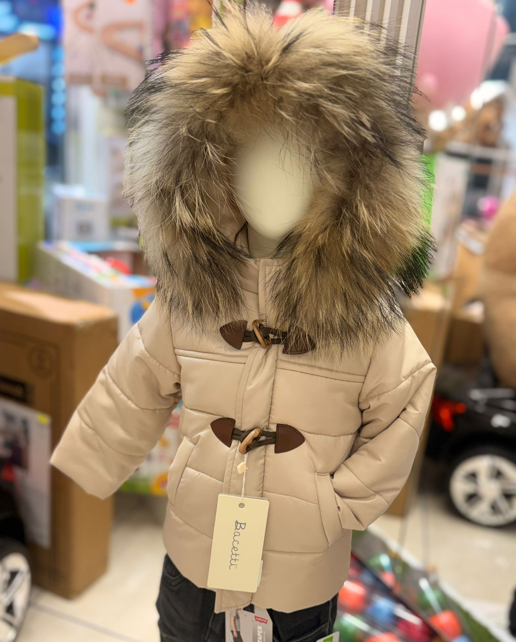 BACETTI GIUBBOTTO BAMBINO BEIGE - immagine 2