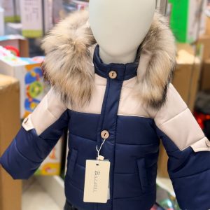 BACETTI GIUBBOTTO BAMBINO BLU/BEIGE