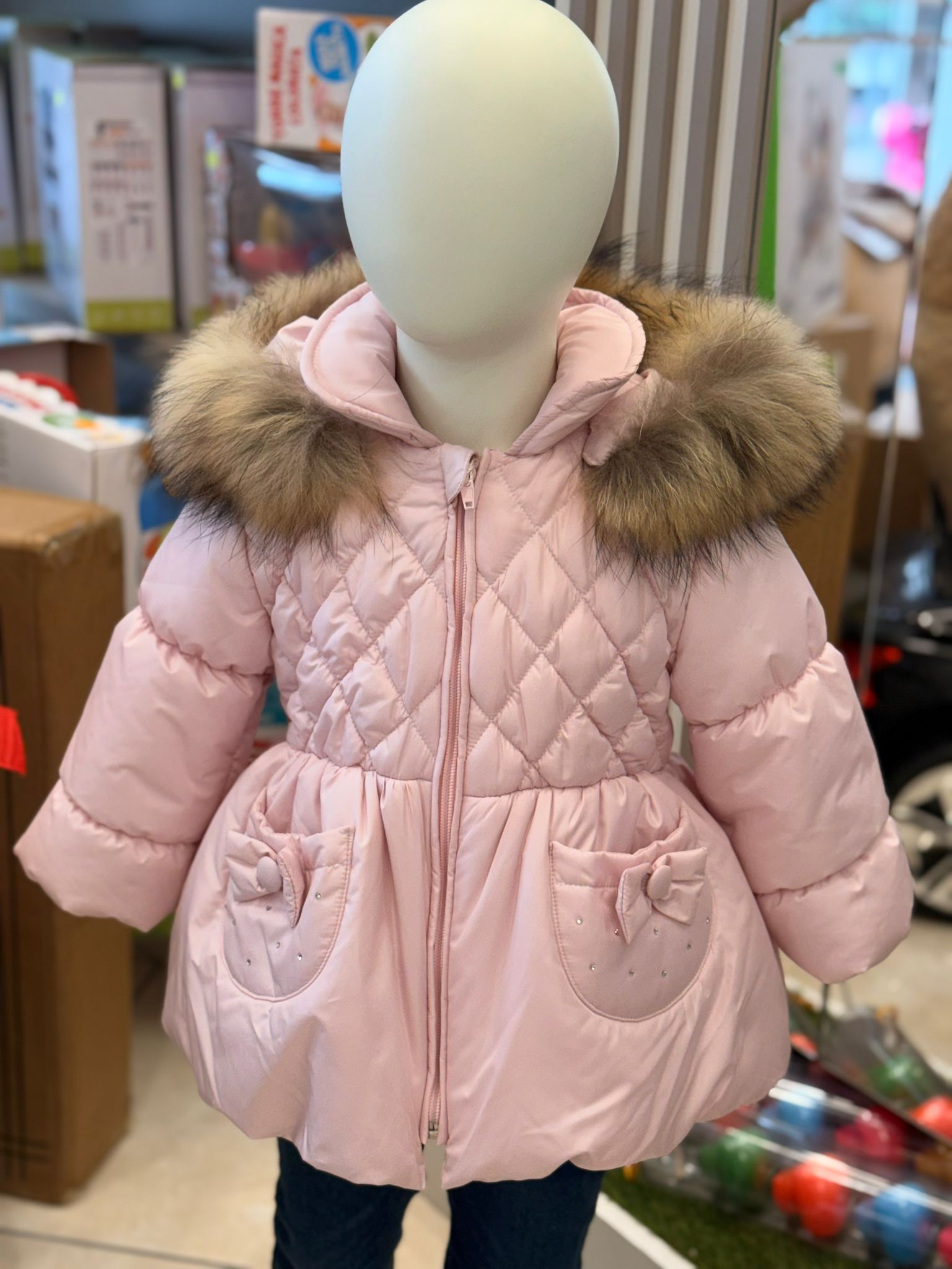 BACETTI GIUBBOTTO BAMBINA ROSA