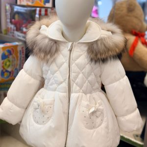 BACETTI GIUBBOTTO BAMBINA PANNA