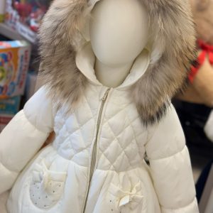 BACETTI GIUBBOTTO BAMBINA PANNA