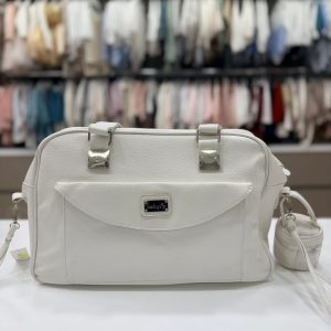 BABY VIP BORSA PASSEGGINO CON PORTACIUCCIO IN ECOPELLE BIANCO