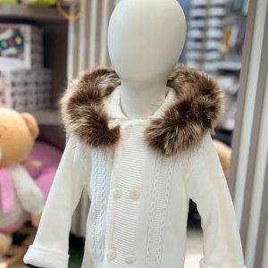 VISI CAPPOTTO CON PELLICCIA BIANCO
