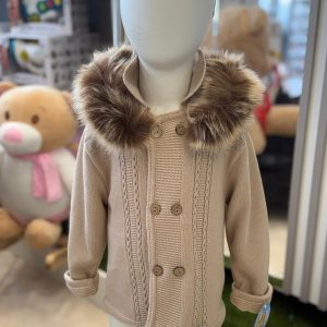 VISI CAPPOTTO CON PELLICCIA BEIGE