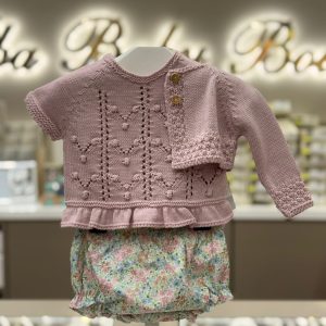 MICOLINO CARDIGAN CORTO ART.8400 ROSA ANTICO
