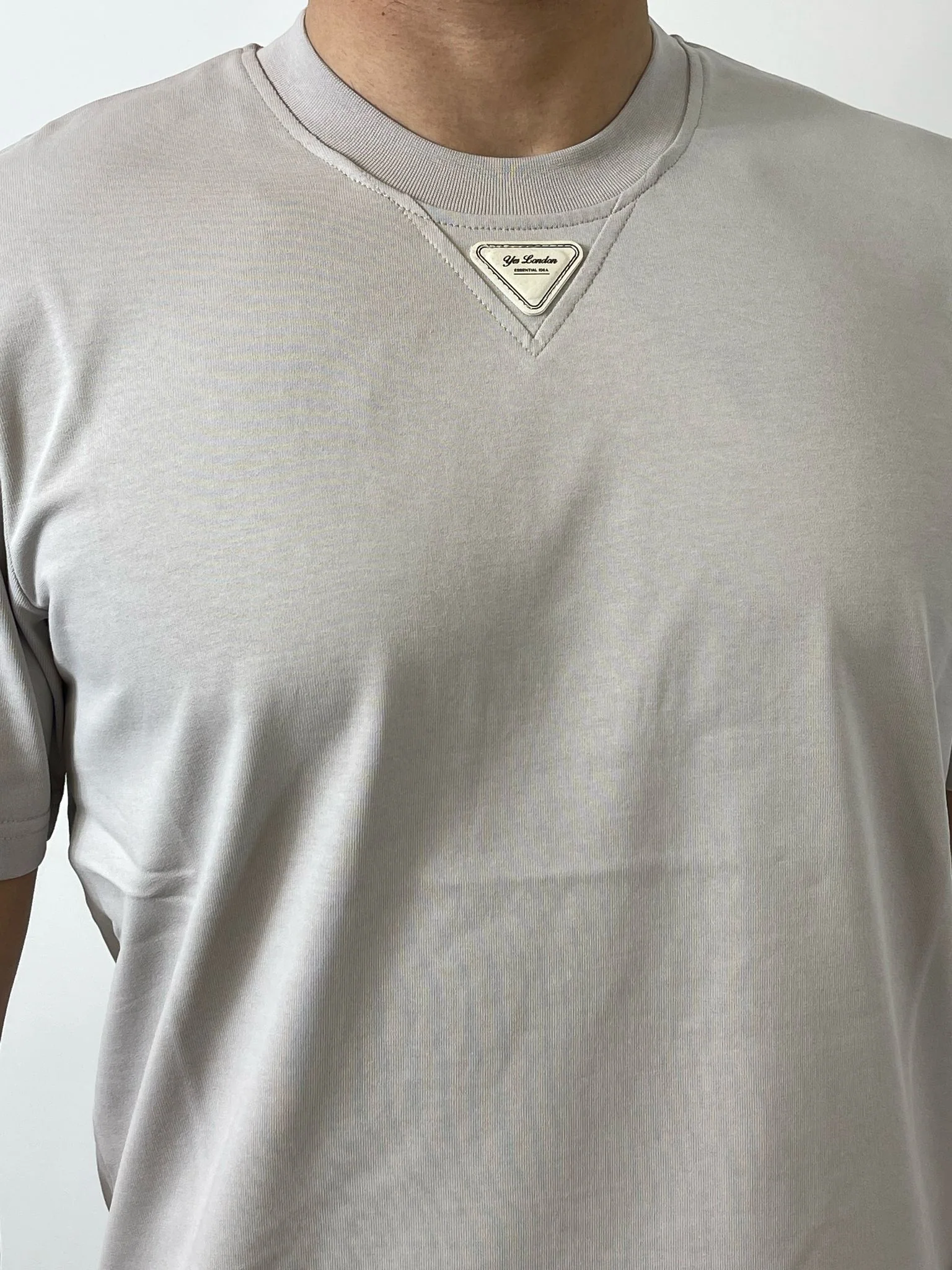 YES LONDON T-SHIRT GRIGIO PERLA XM4207 - immagine 5