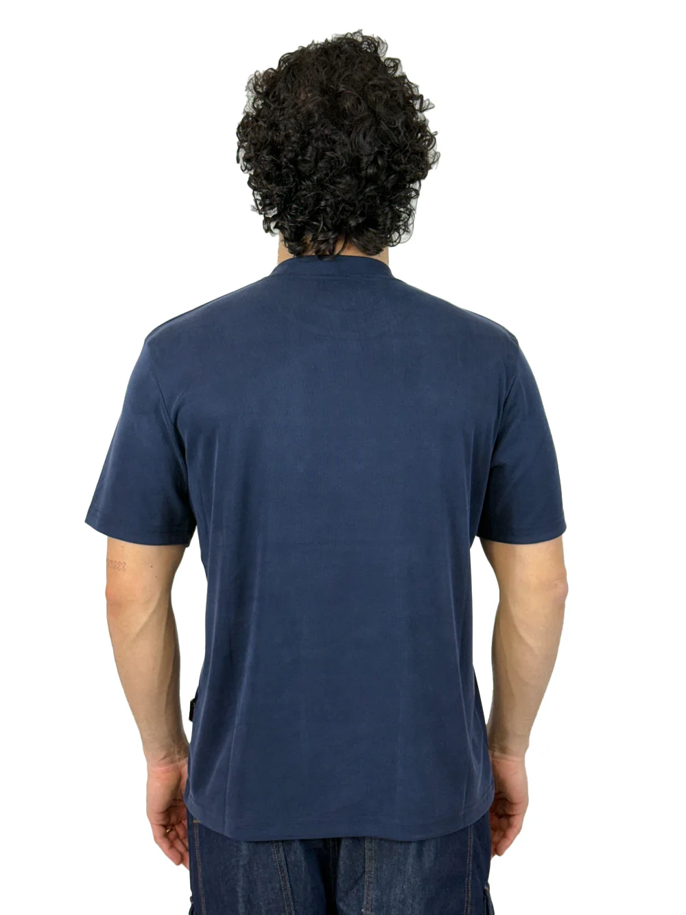 YES LONDON T SHIRT VISCOSA XM4264 BLU - immagine 4