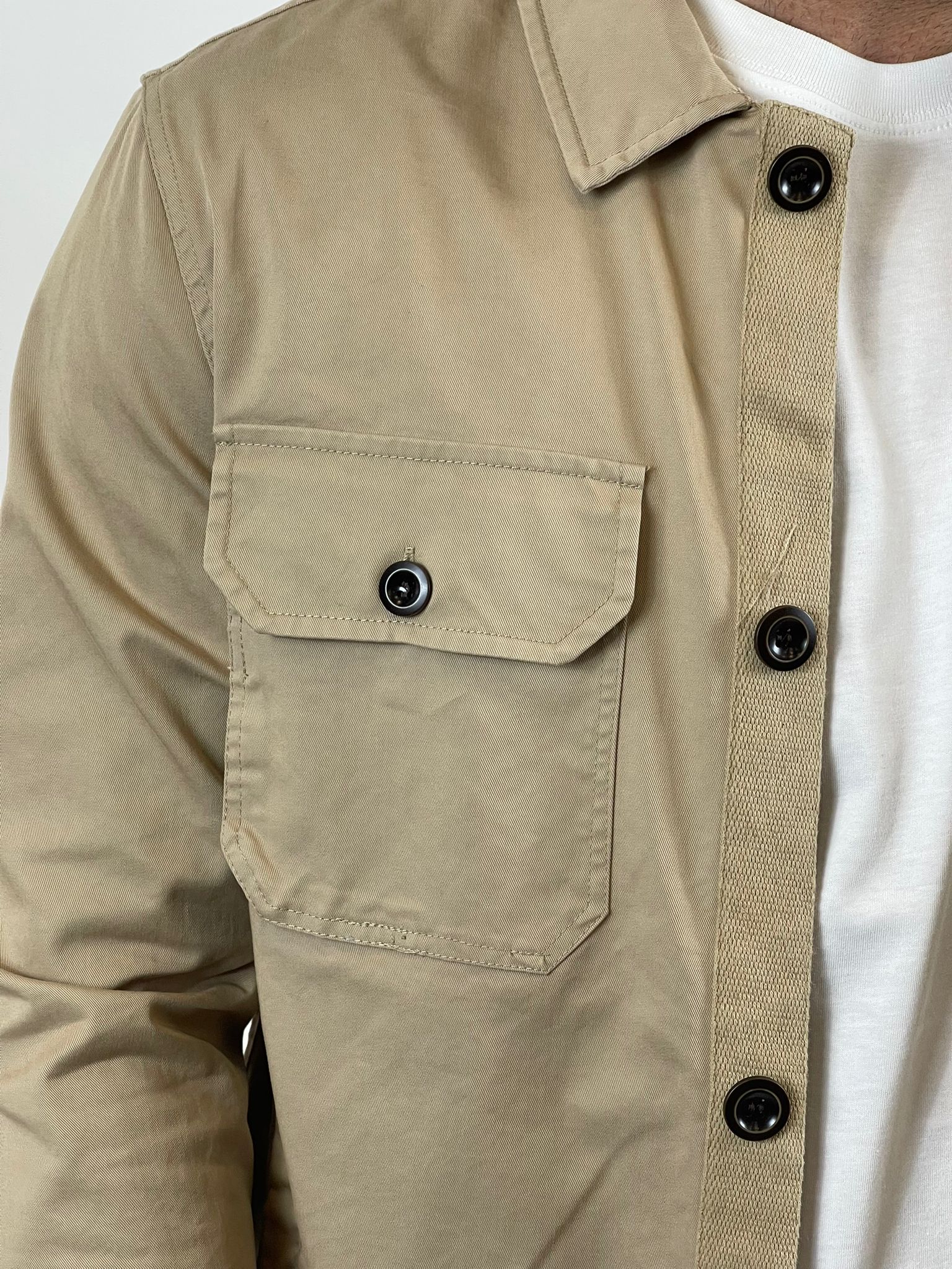 SEINSE GIACCA BEIGE GBE1030SS - immagine 5