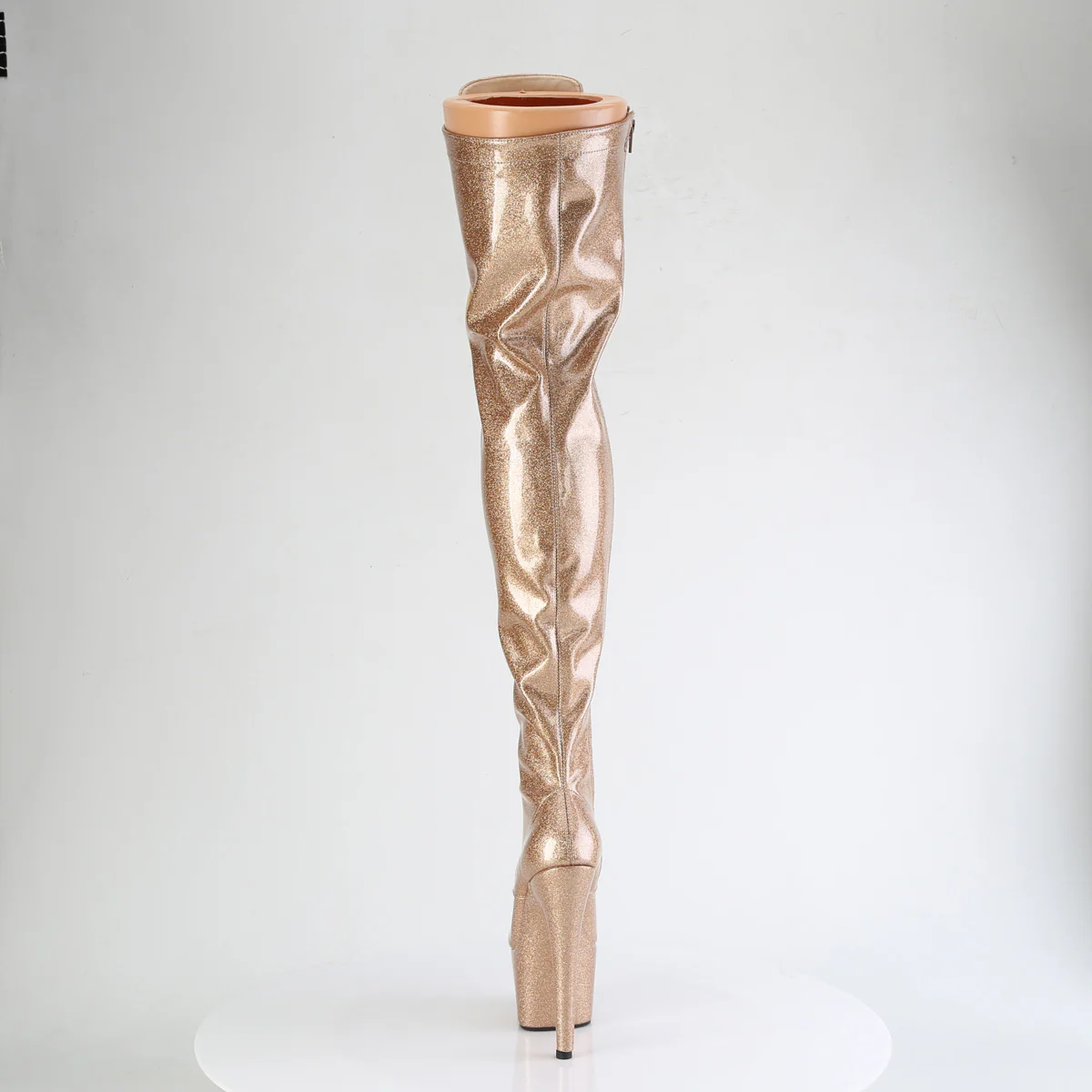 Stivali sopra il ginocchio pole dance exotic Pleaser ADO3020GP - Tacco 7" (17,8 cm) e platform 2.8" (7 cm) - immagine 5