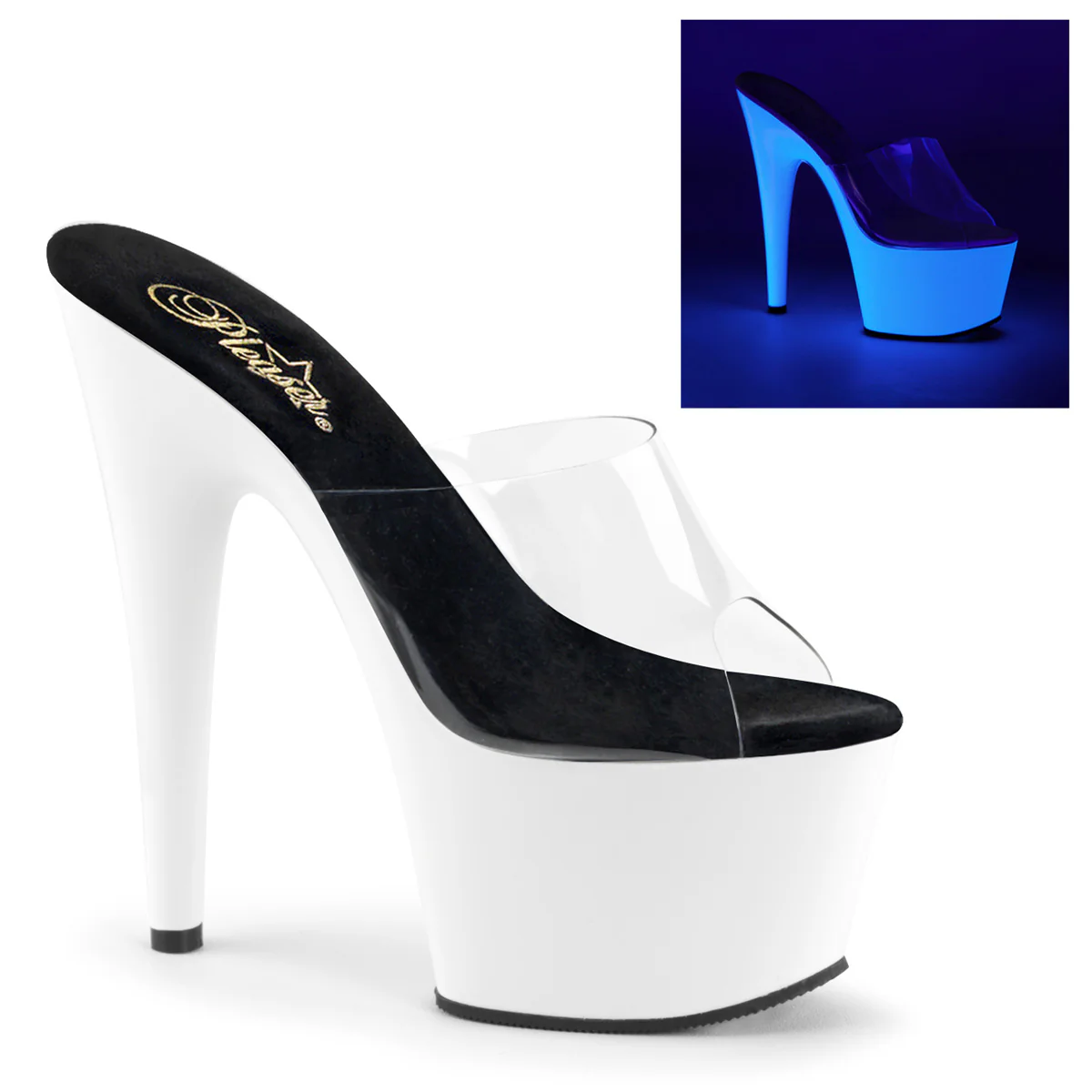 Sabot Lap Dance Pleaser ADO701UV - Tacco 7" (17,8 cm) e platform 2.8" (7 cm) - immagine 2