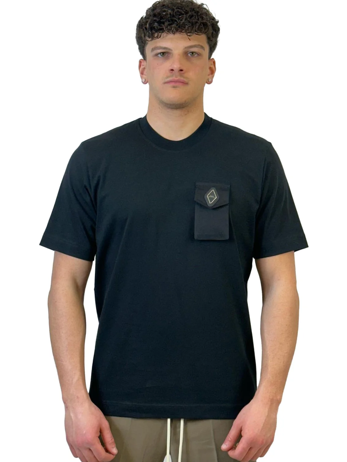 YES LONDON T-SHIRT NERA XM4162 - immagine 2