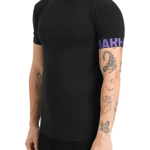 DSQUARED T-SHIRT D9M3S5980 NERO/VIOLA