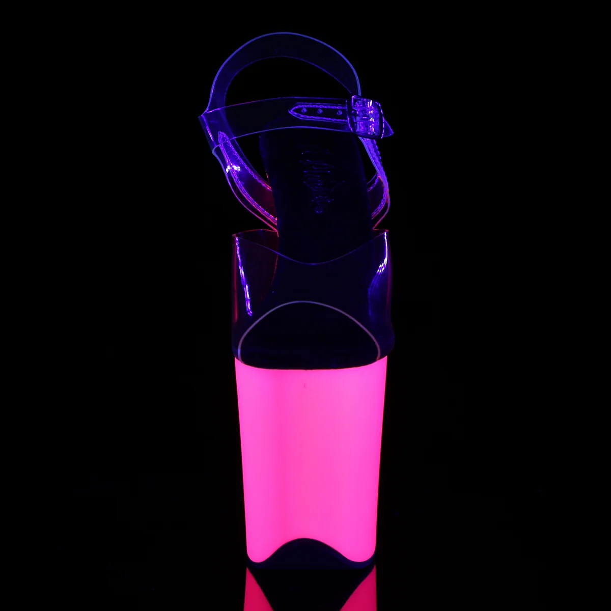 Sandalo Pole Dance Exotic Pleaser FLAM808UV - Tacco 8" (20,3 cm) e platform 4" (10,2 cm) - immagine 3