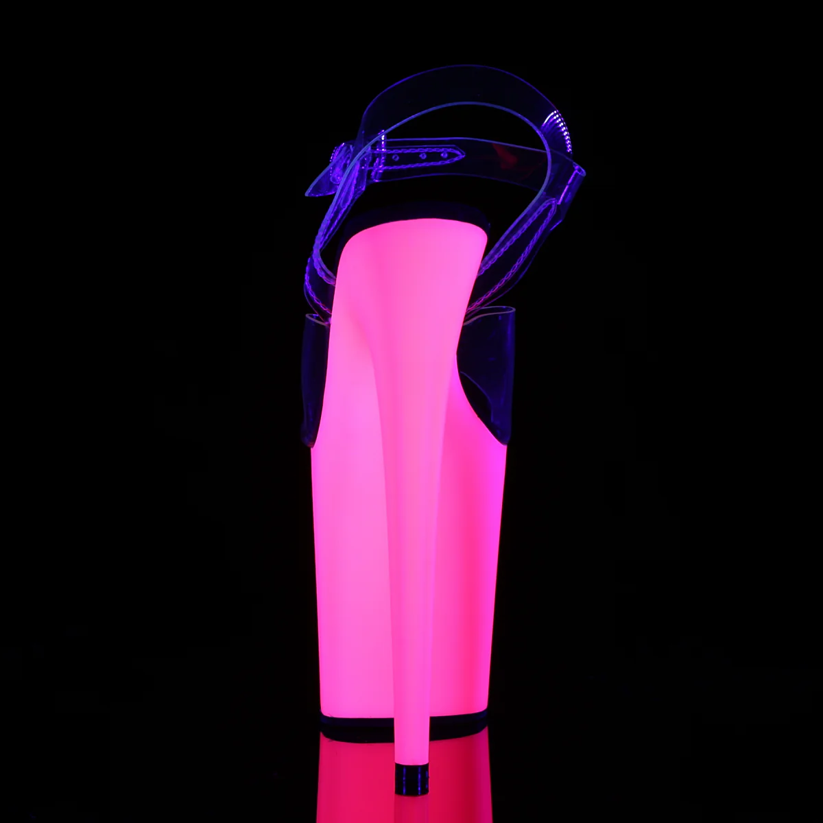 Sandalo Pole Dance Exotic Pleaser FLAM808UV - Tacco 8" (20,3 cm) e platform 4" (10,2 cm) - immagine 5