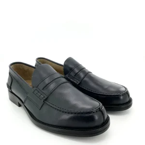 Saxone mocassino in pelle blu