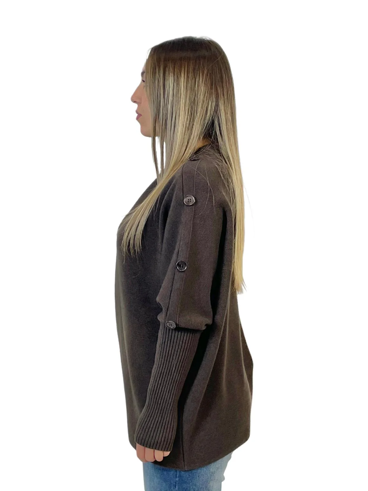 ACCADEMIA 20 DOLCEVITA CON BOTTONI MARRONE - immagine 3