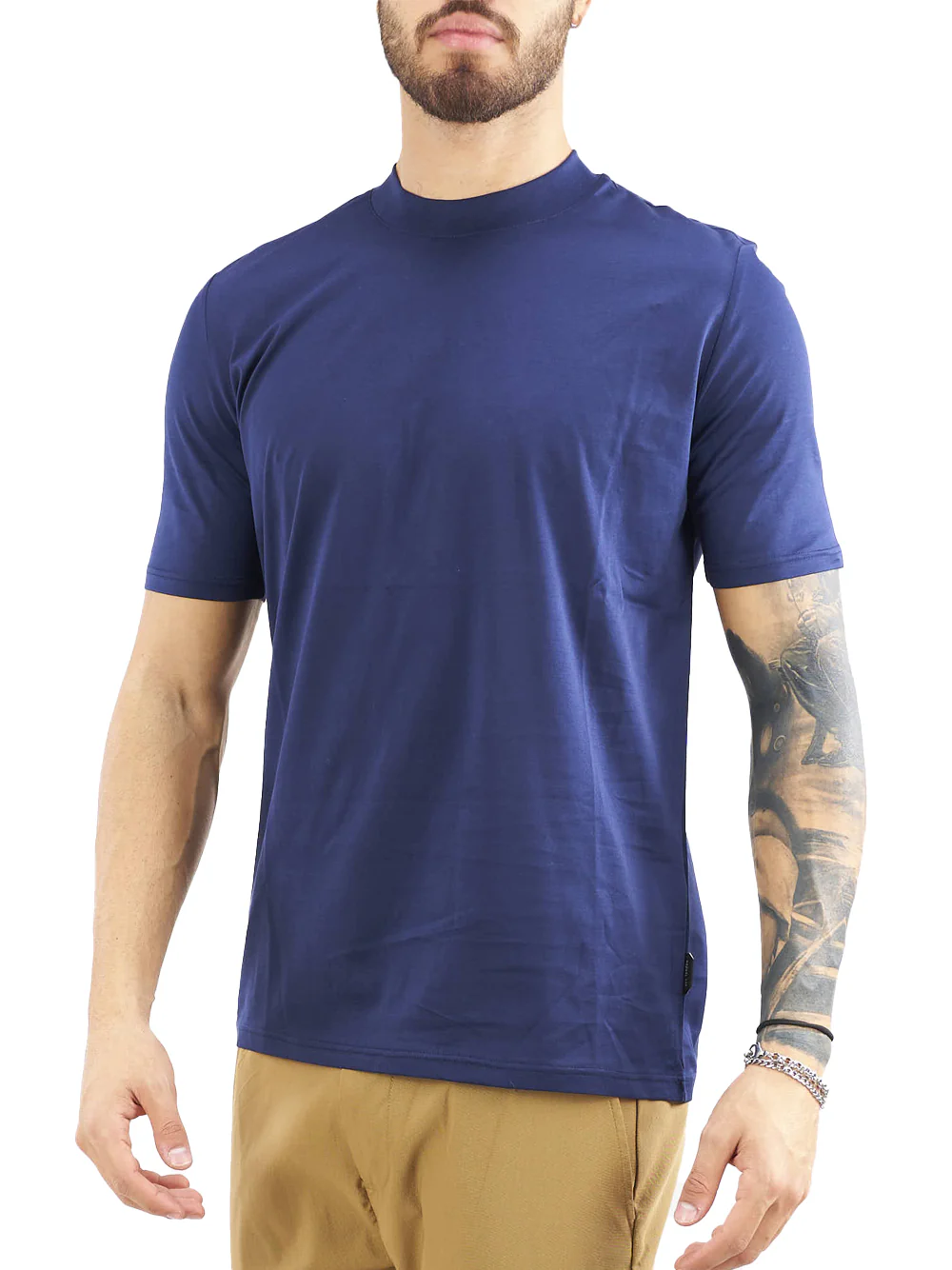 YES LONDON T-SHIRT BLU XM4058 - immagine 3