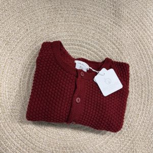 Deolinda 
Cardigan Bordouex in pura lana art.DBI23801