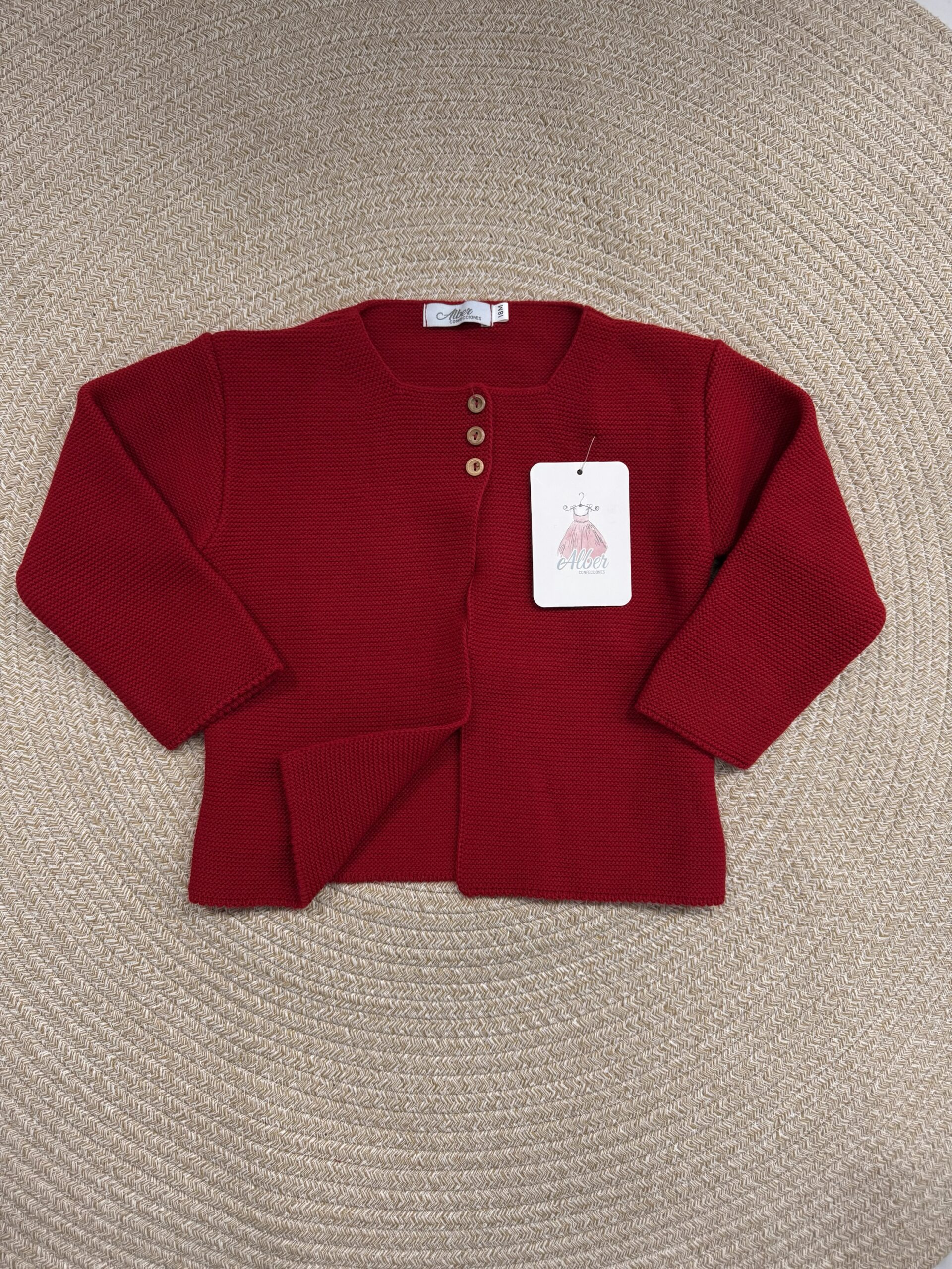Alber
Cardigan rosso in pura lana art.4295 - immagine 2