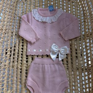 Sardon 
Completo due pezzi neonata in pura lana art.023VE-354