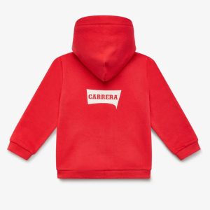 Carrera 
Felpa bambino con zip Art.C4002NS24F02 Red/White