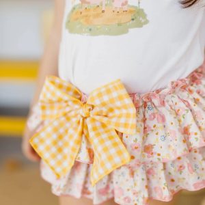 Pio Pio
Completo bambina T-shirt+Coulotte Liberty Rosa VP663