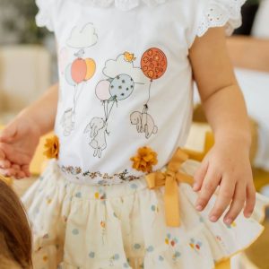 Pio Pio 
Completo bambina T-shirt+Coulotte Globos VP625