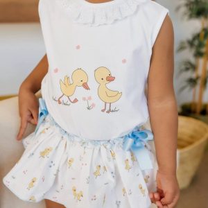 Pio Pio
Completo bambina t-shirt+Coulotte Patitos VP669