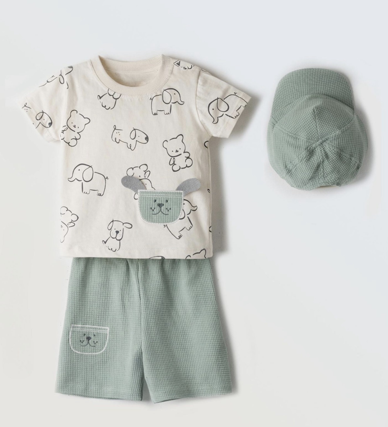 #HASHTAG
Completo neonato con cappello art.254616 - immagine 2