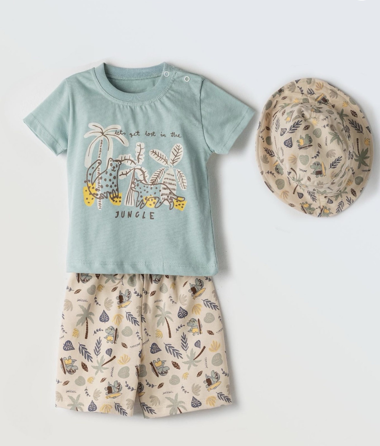 #HASHTAG
Completo neonato con cappello visiera art.254618 - immagine 2