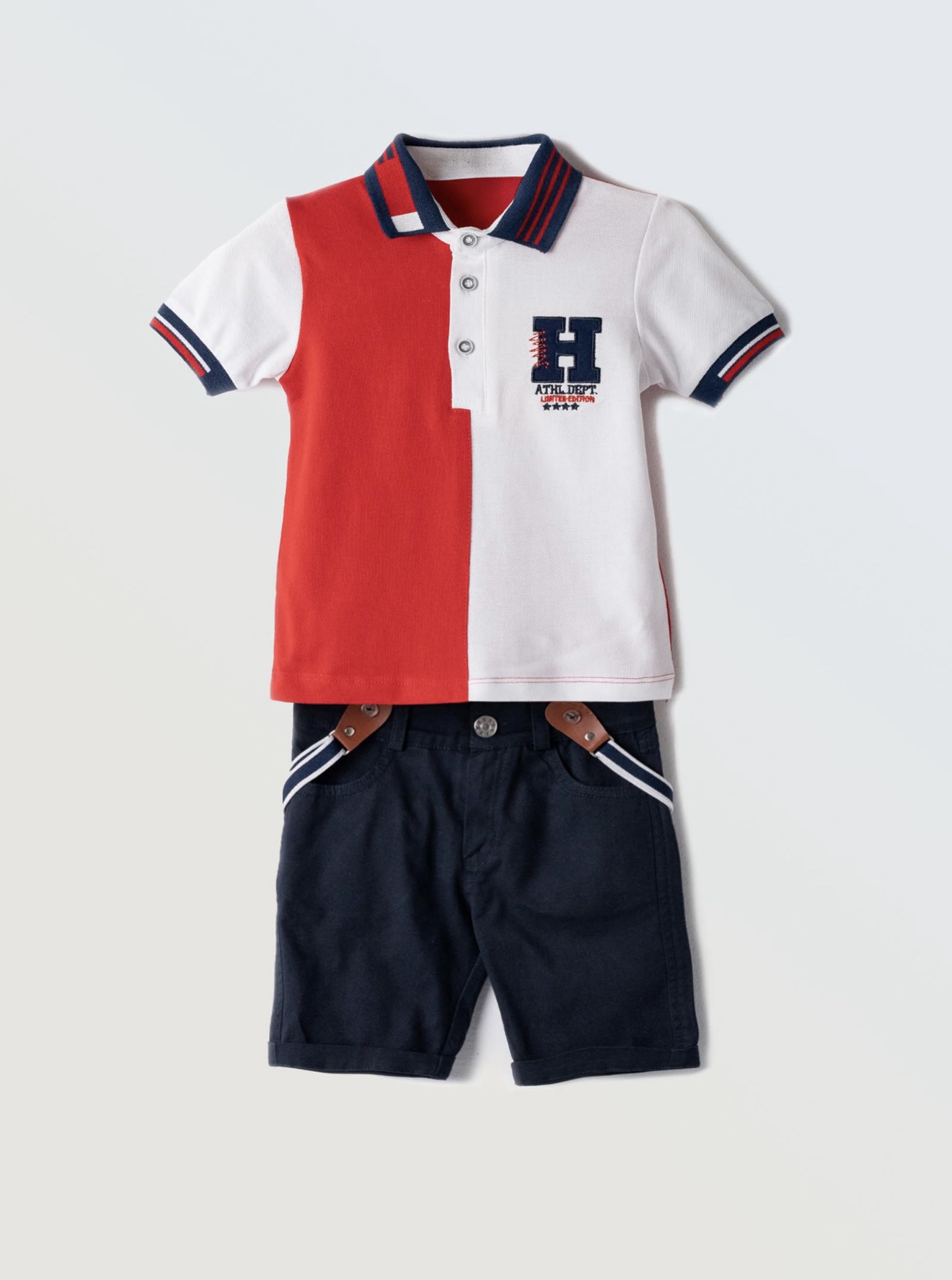 #HASHTAG
Completo bambino polo+pantalone corto art.254807 - immagine 3