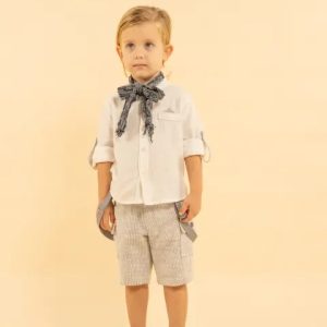 #HASHTAG
Completo bambino camicia+bermuda in cotone art.254535