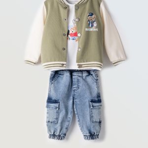 #Hashtag
Completo tre pezzi neonato con giubbotto art.254610