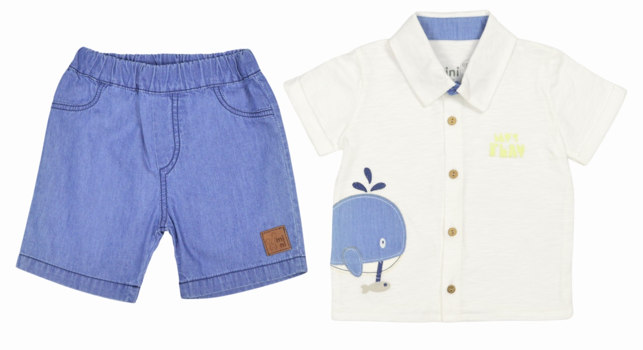 #Hashtag Mini
Completo neonato Polo+jeans art.MI256 - immagine 2