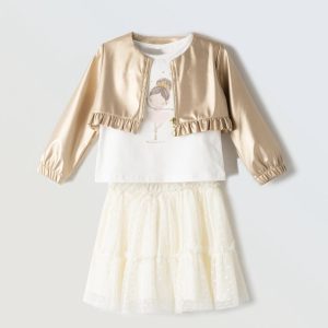 EBITA
Completo bambina elegante con giubbotto corto art.254233